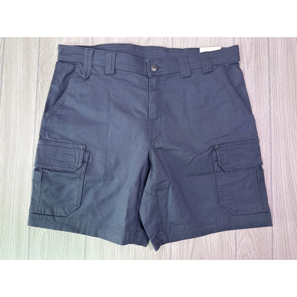 Duluth Trading Co DuluthFlex Fire Hose Relaxed Fit 9 Cargo Shorts Gray